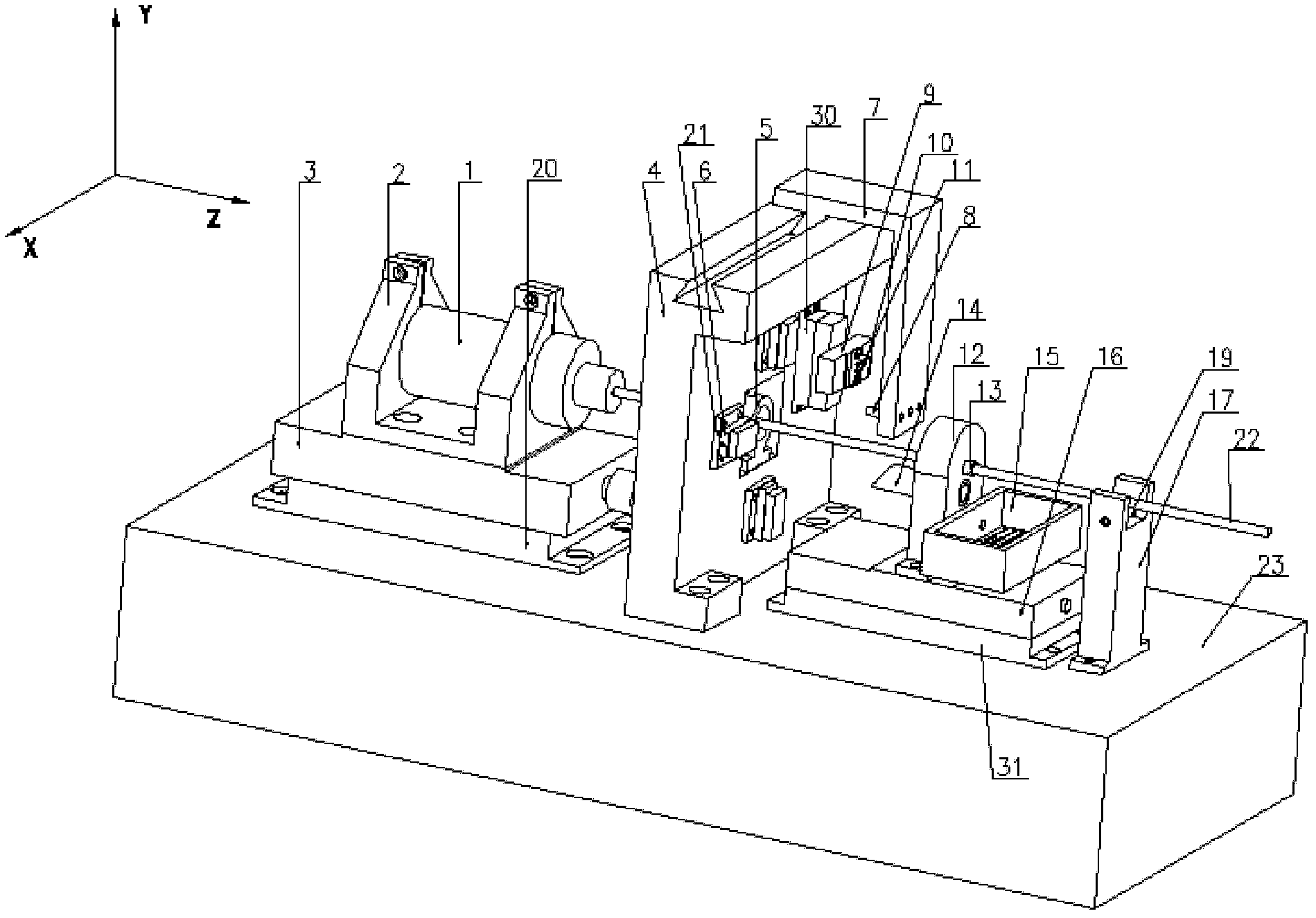 Micro longitudinal cutting turning machine