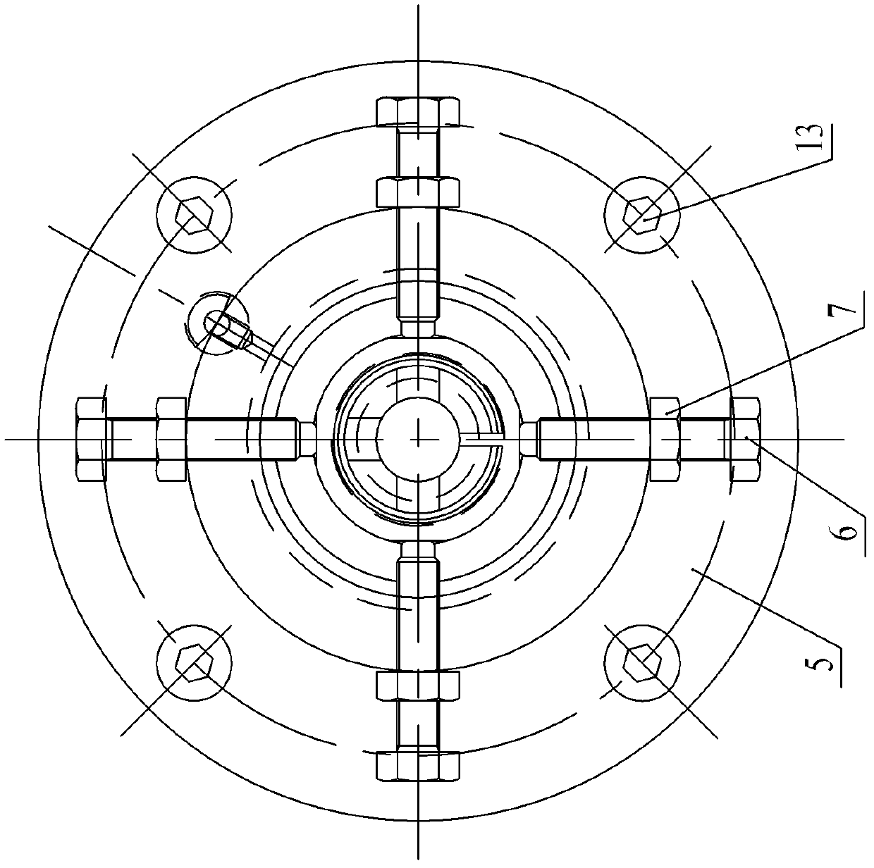 Die box component of wire drawing machine