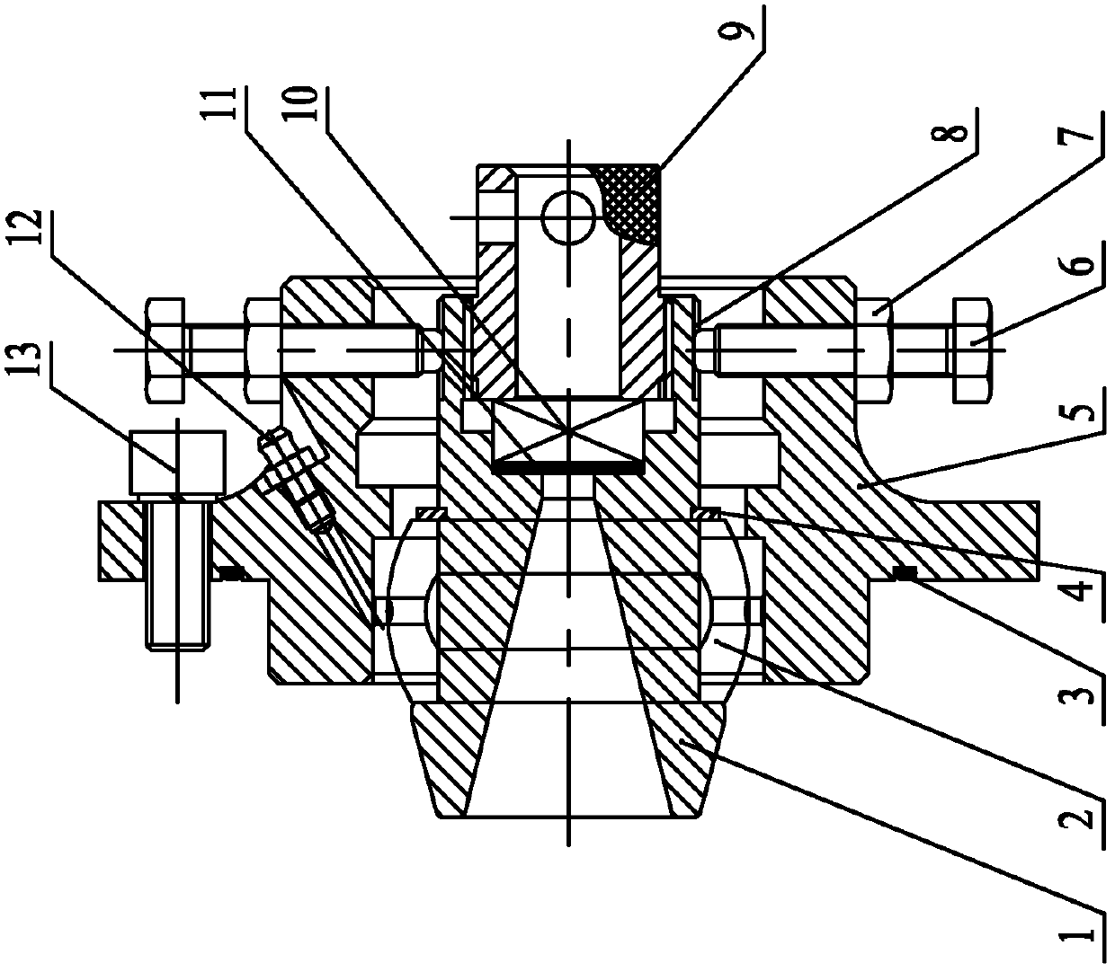 Die box component of wire drawing machine