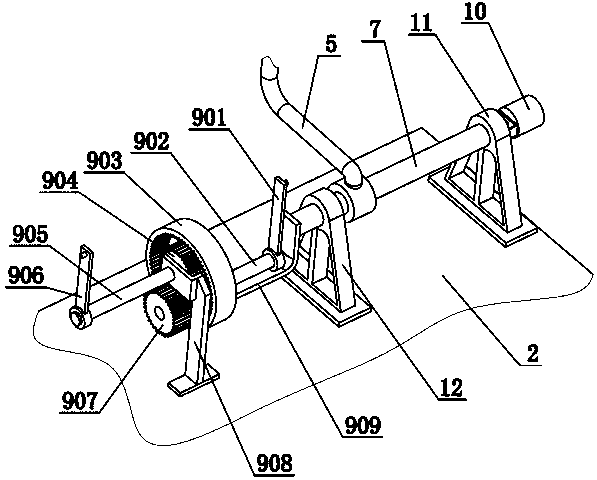 Four-limb rehabilitation training device with function of moving angle detection