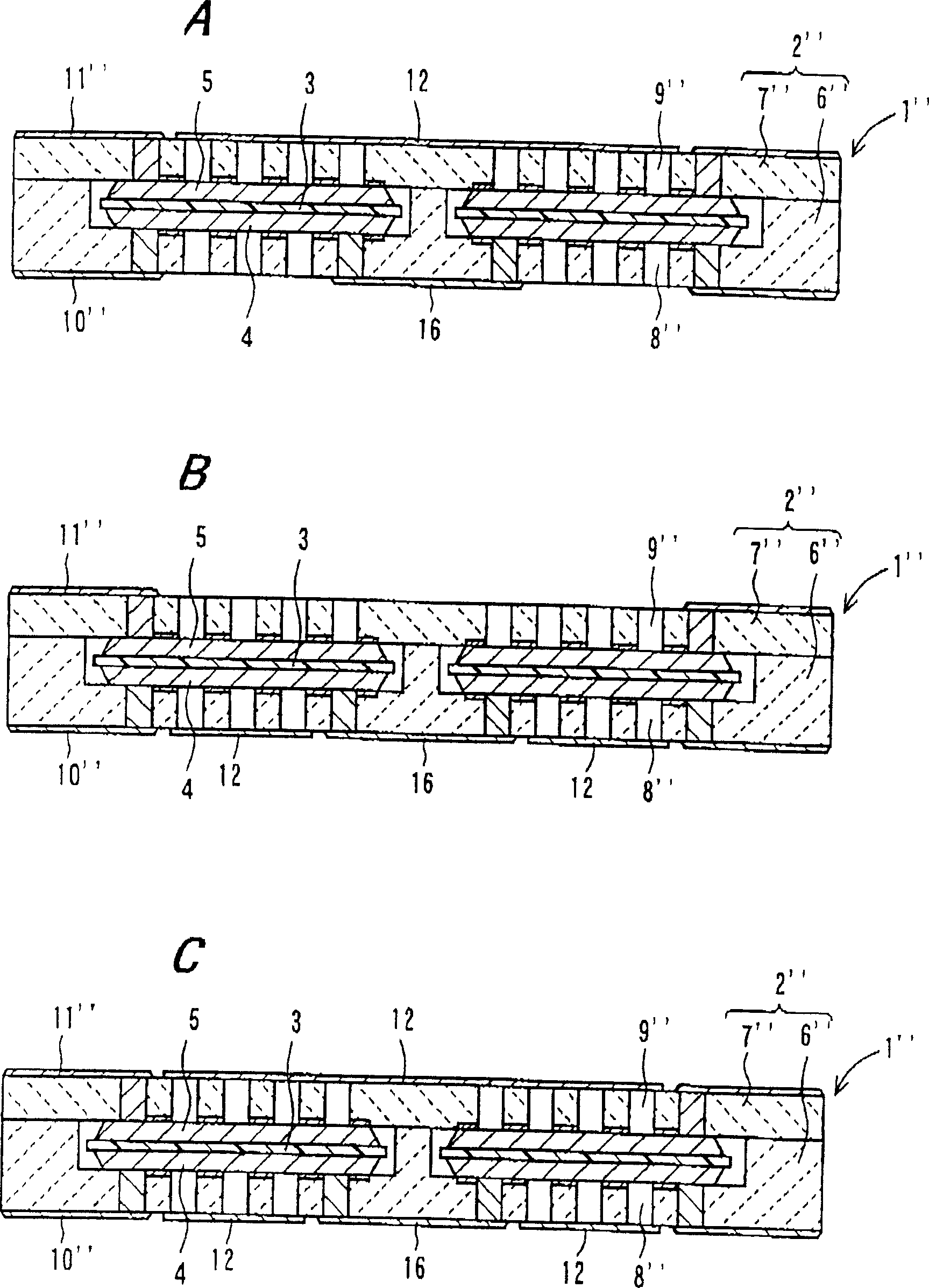 Container for fuel cell,fuel cell and electronic apparatus