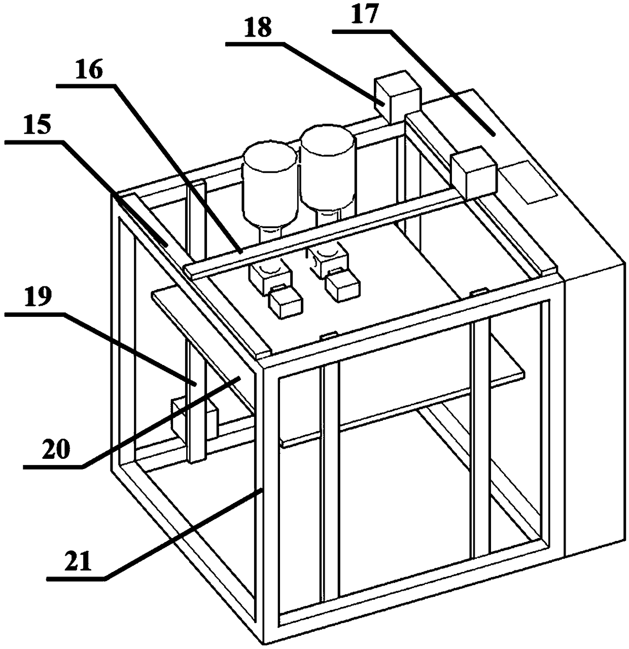 Dual-sprayer rapid forming system for environmentally sensitive function gradient materials