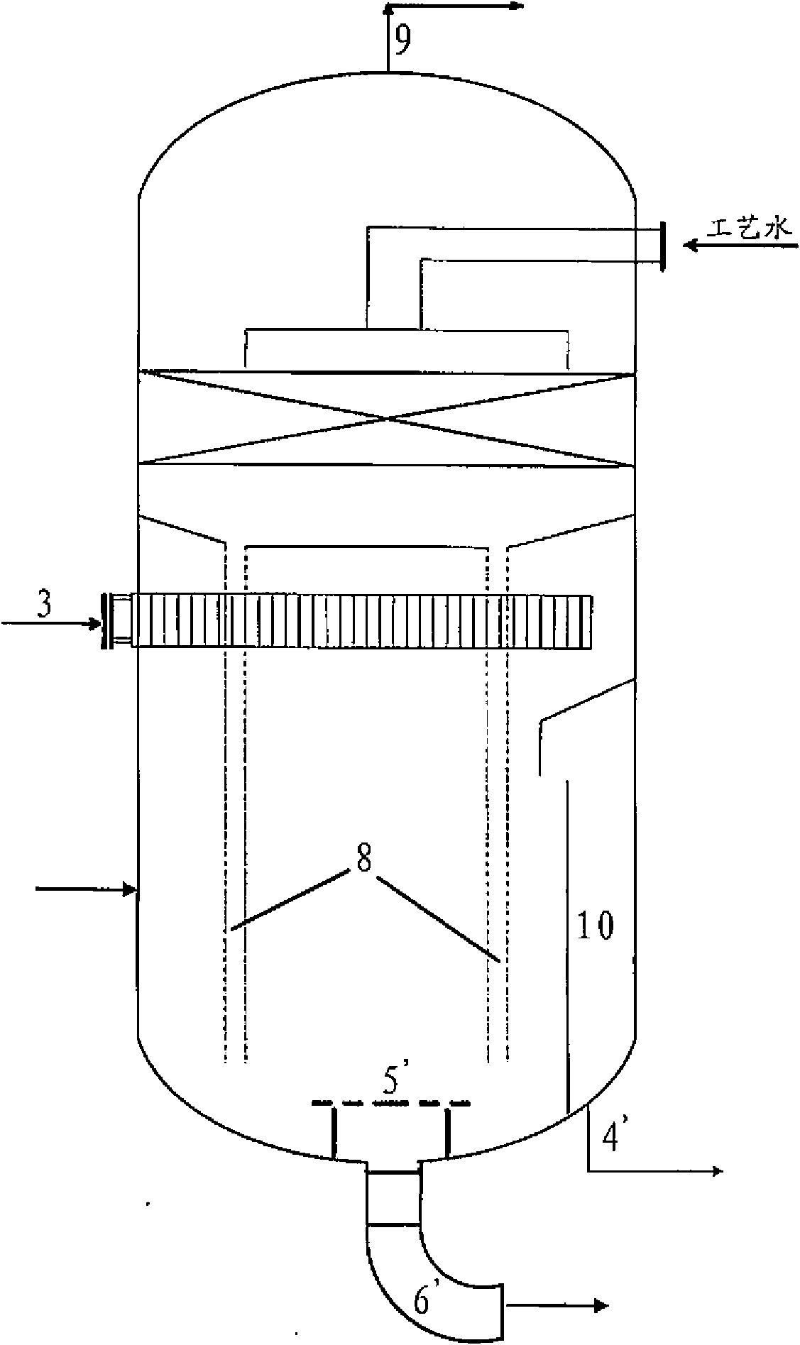Method and device used for preventing cavitation of chilling water pump in process of preparing propylene from coal-based methanol