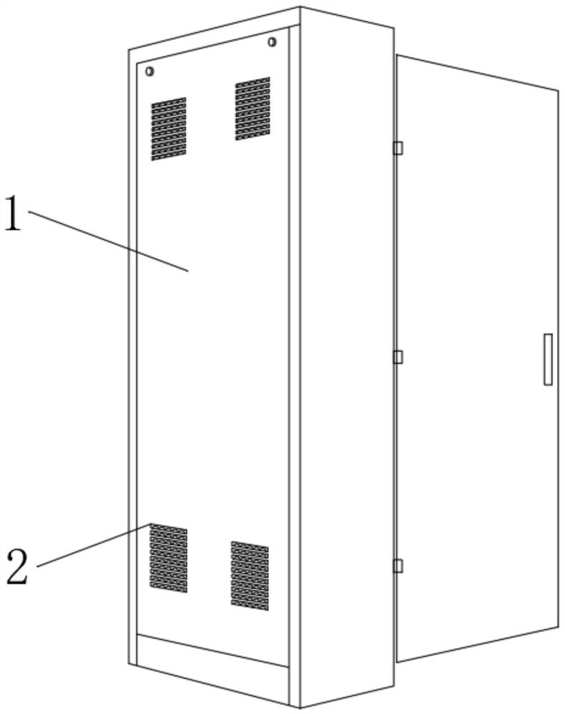 A temperature-controlled anti-condensation outdoor power distribution cabinet