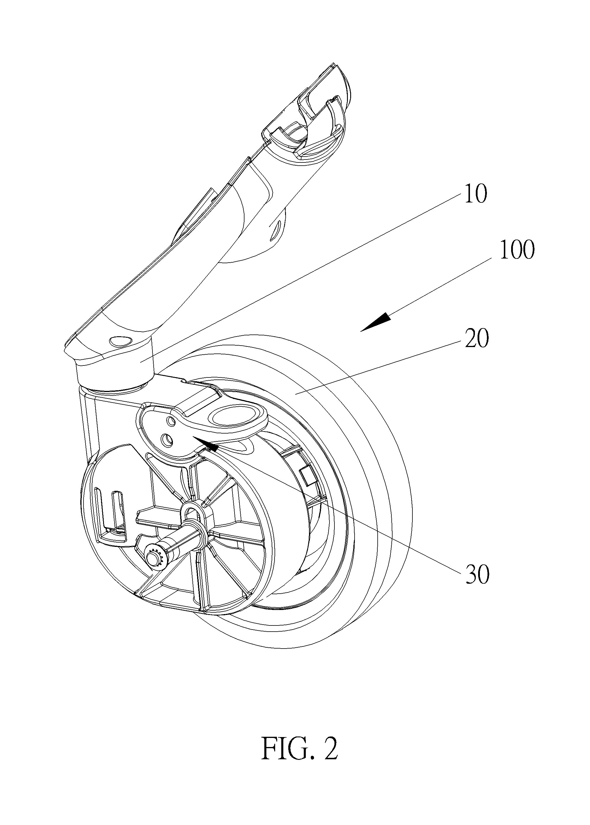 Caster device with a directional mechanism