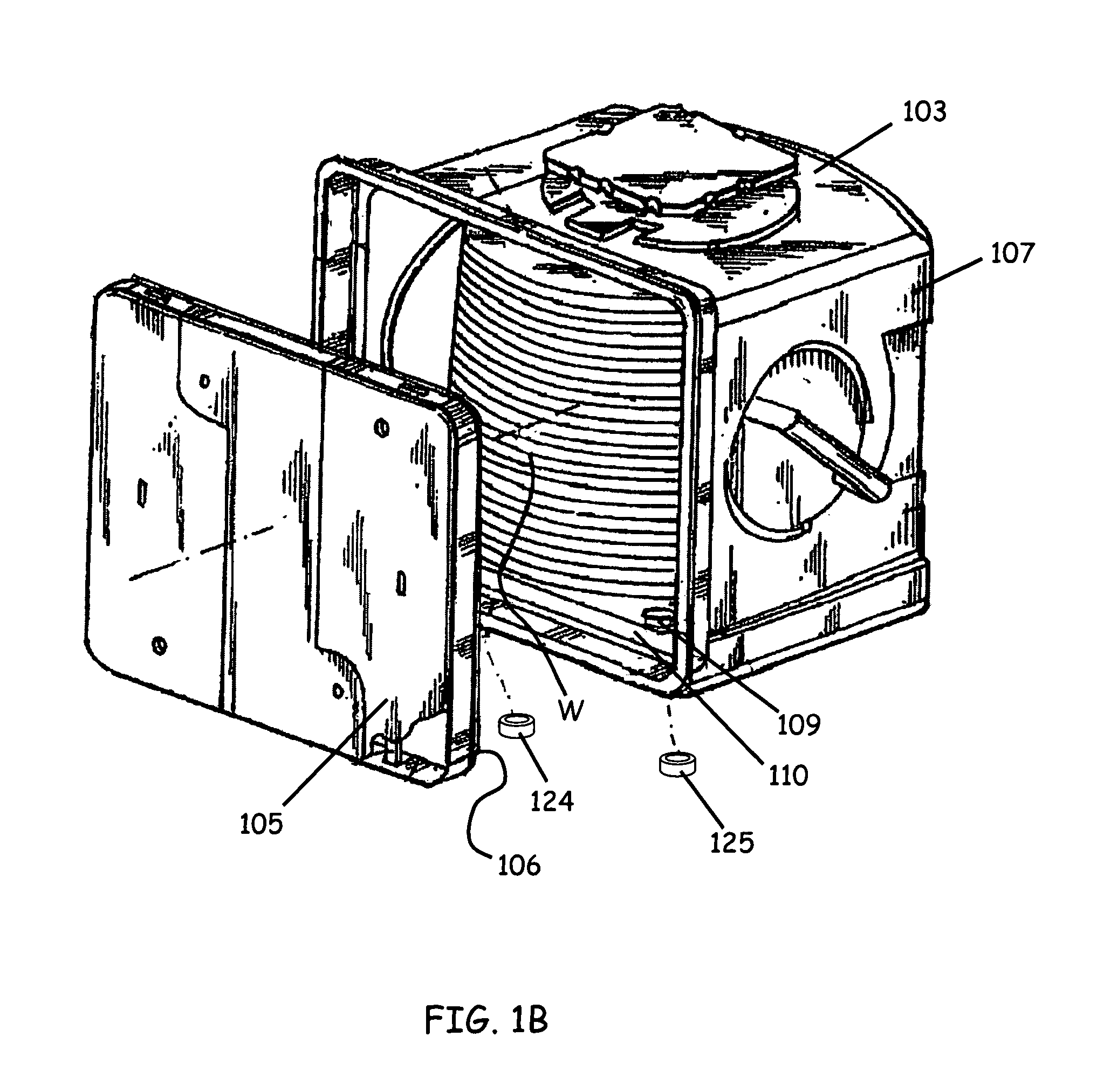Substrate container with fluid-sealing flow passageway