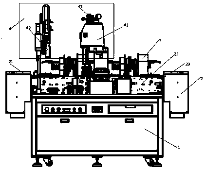 Automatic attaching machine for mobile phone auxiliary materials and operating method of automatic attaching machine