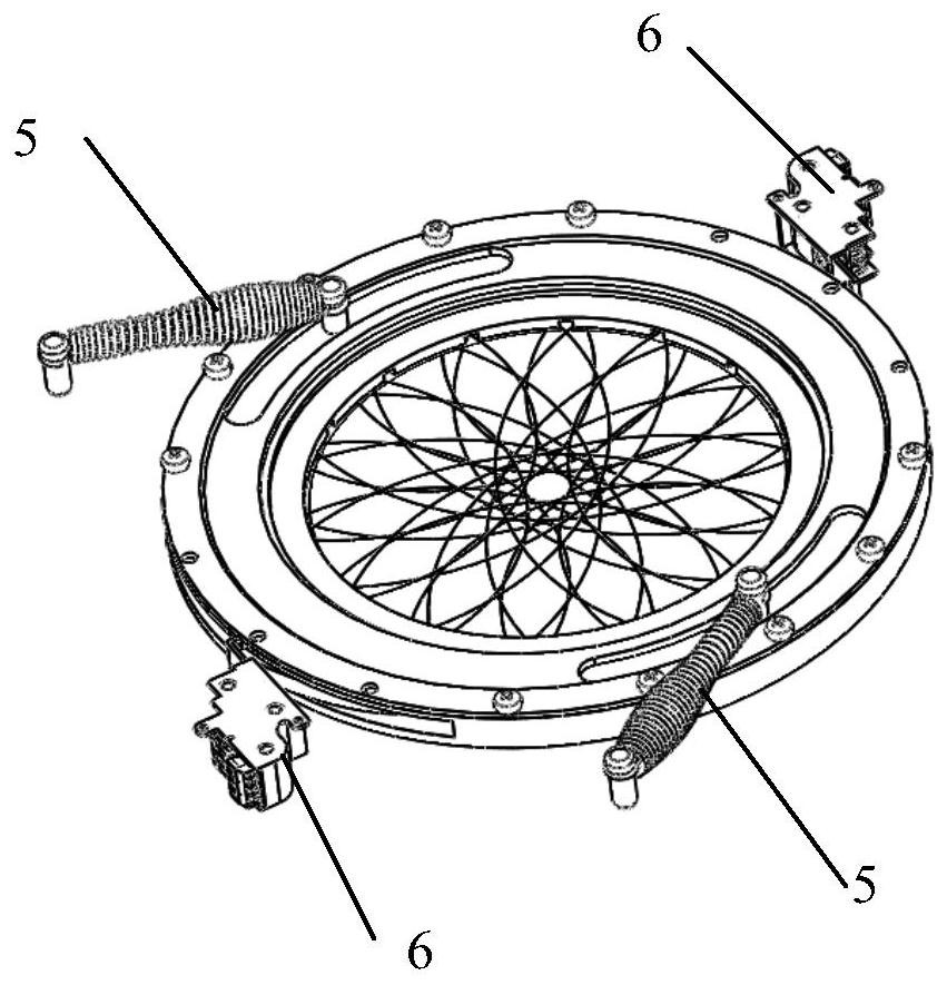 Photoelectric telescope dust cover based on special-shaped spring drive and memory alloy wire brake