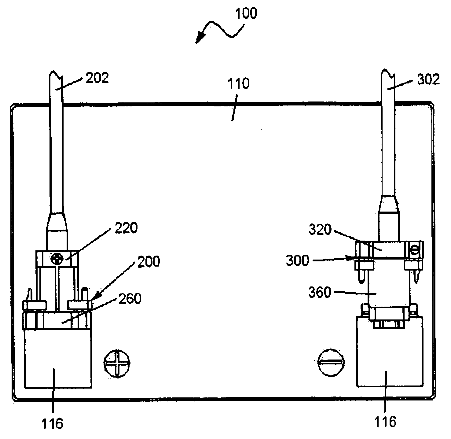 Connector system for connecting cables to a battery