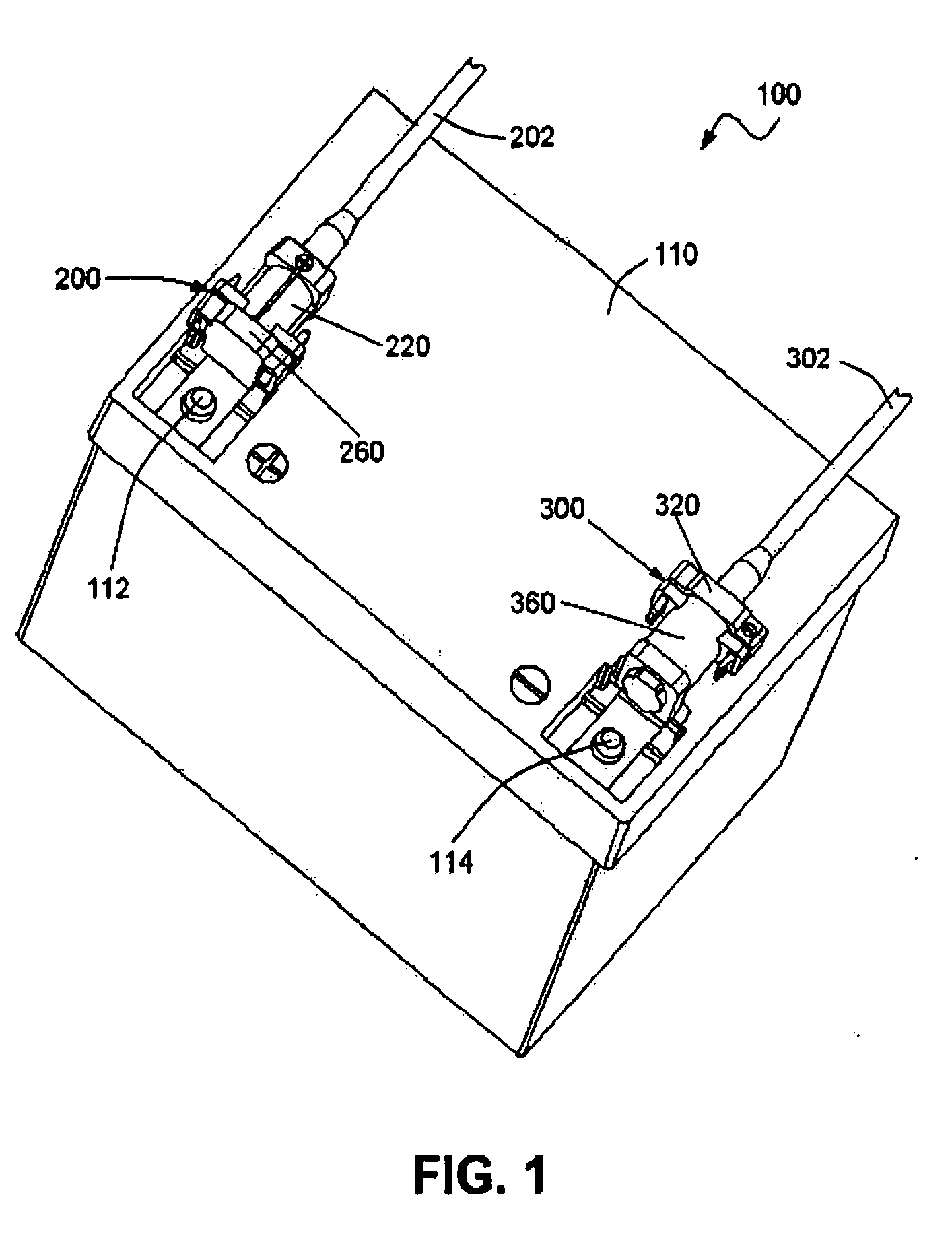 Connector system for connecting cables to a battery