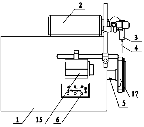 Automatic rubber coating machine of motor end cover