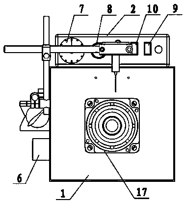 Automatic rubber coating machine of motor end cover