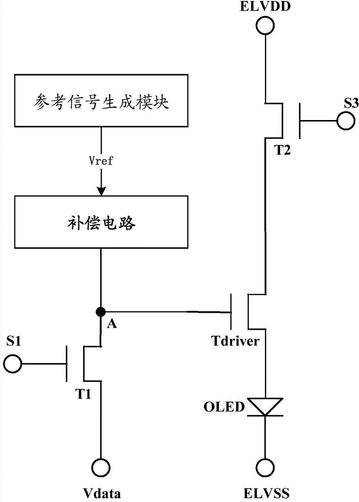 OLED pixel circuit, display device and control method