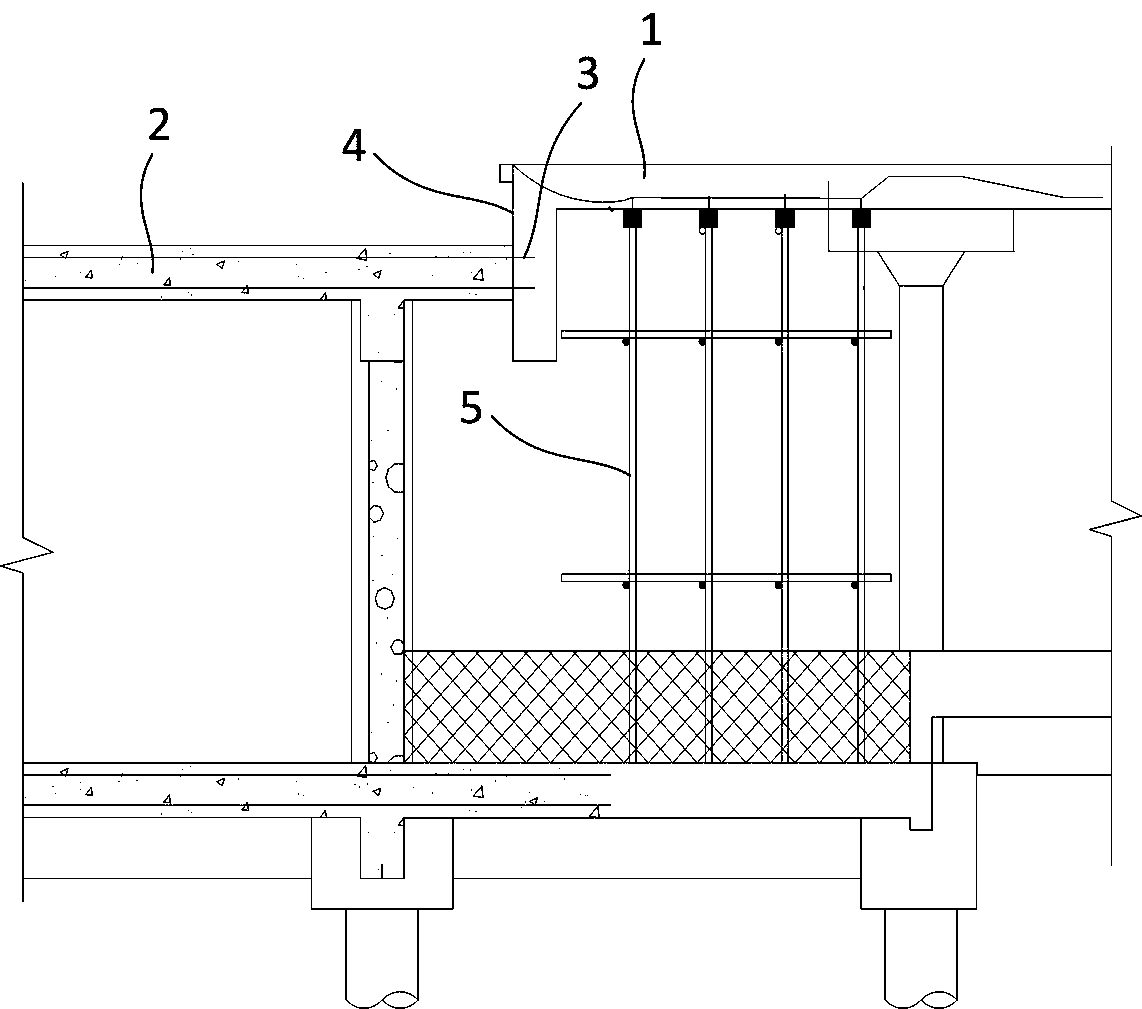 Repairing method of cracks in sealed beams on prestressed beamless floors