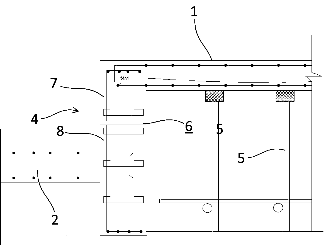 Repairing method of cracks in sealed beams on prestressed beamless floors