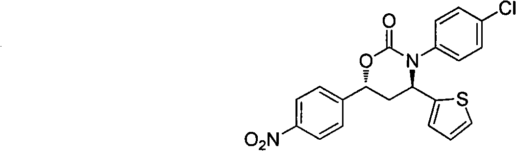3,4,6-triaryl-(1,3)-oxazine-2-ketone compound as well as preparation method and application thereof