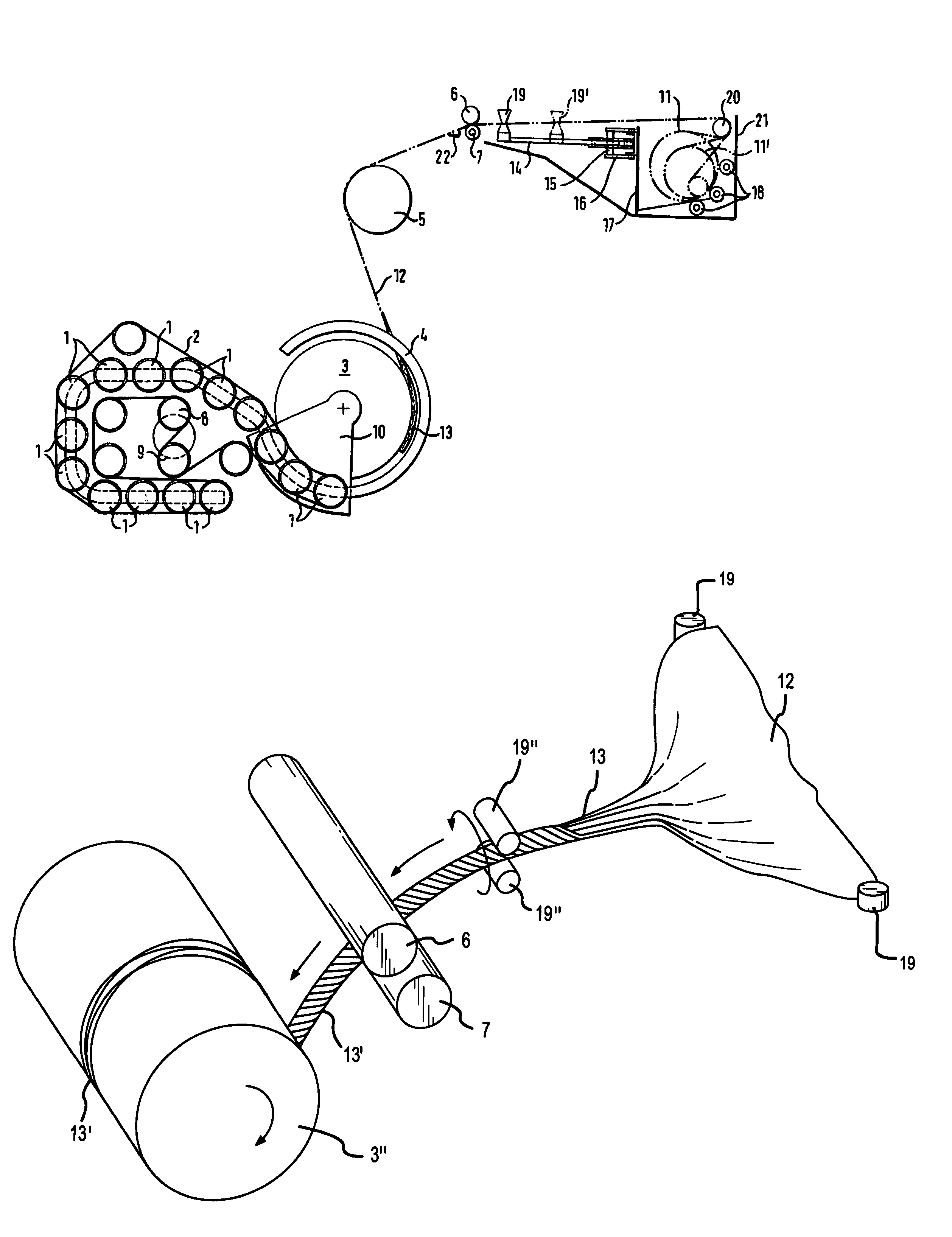 Method of wrapping a round bale compacted by a round baler, film-wrapping device and round baler that is provided with such a film-wrapping device