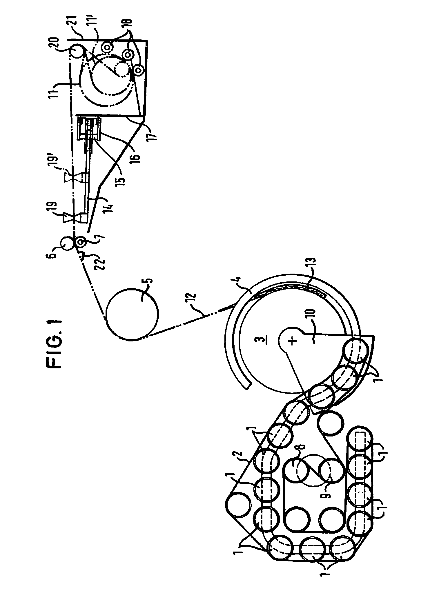 Method of wrapping a round bale compacted by a round baler, film-wrapping device and round baler that is provided with such a film-wrapping device