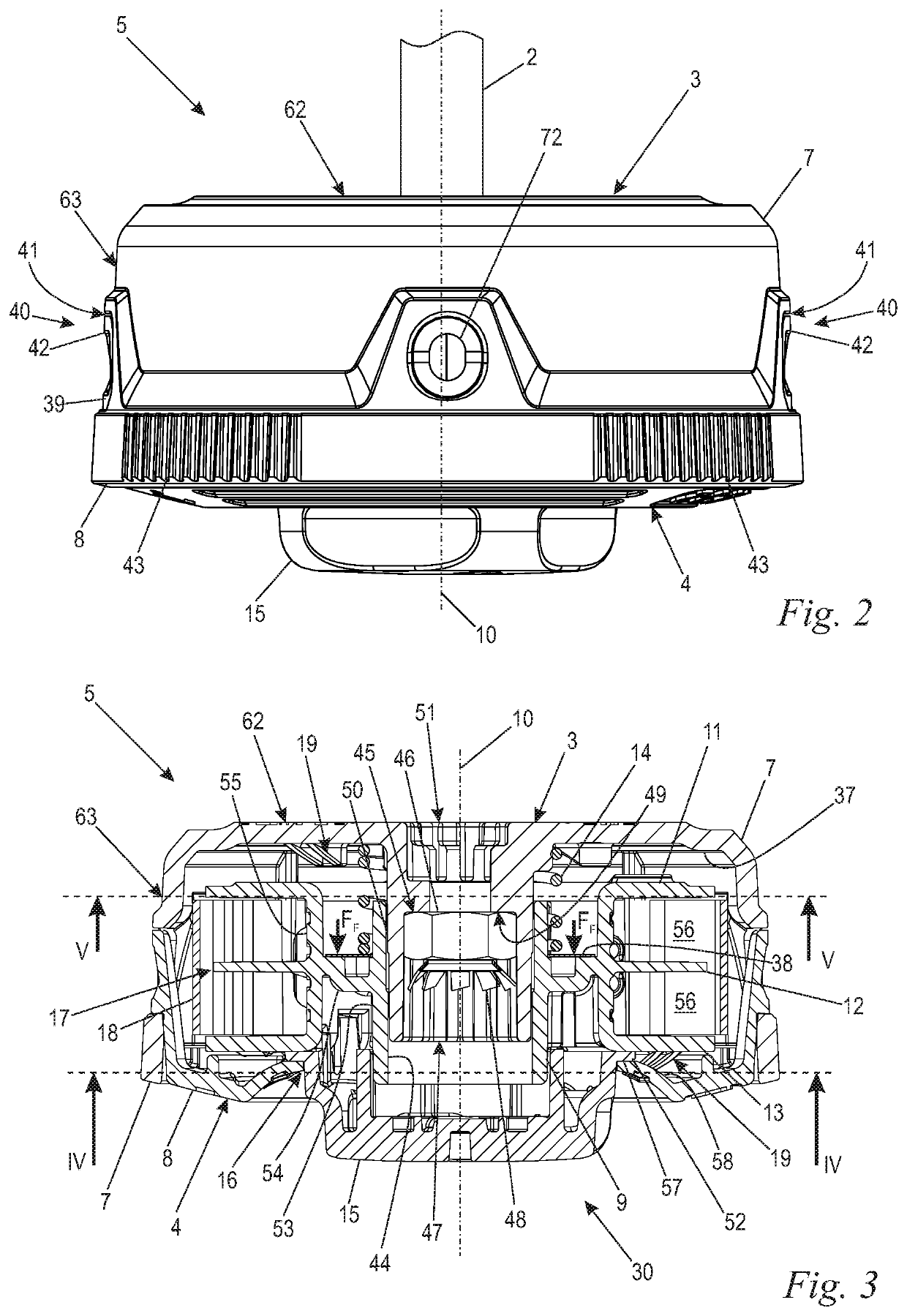 Trimmer Line Cutting Head for Mounting on a Drive Shaft of a Trimmer