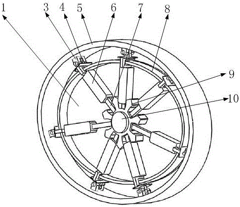 Elliptical wheel based vehicle stopping mechanism