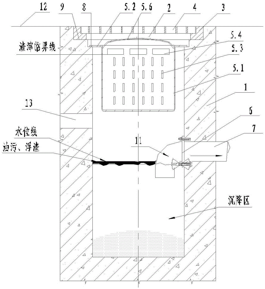 Gutter inlet structure with water filtering bucket