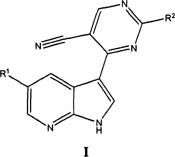 5-cyan0-4- (pyrrolo [2, 3b] pyridine-3-yl) -pyrimidine derivatives useful as protein kinase inhibitors