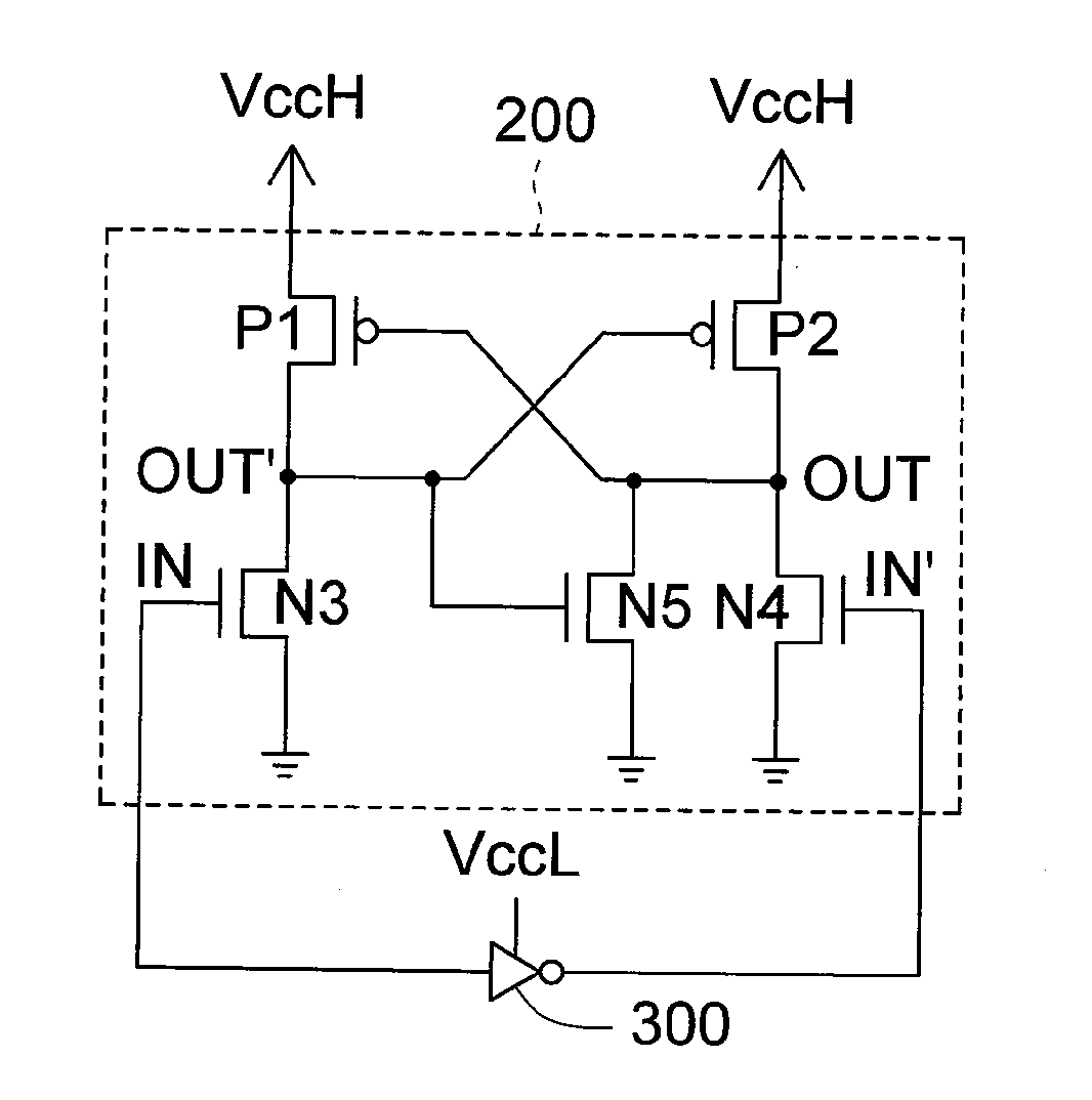 Level shifter and circuit using the same