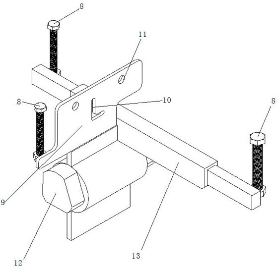 A tbm cutter head hob cutter seat replacement positioning detection device