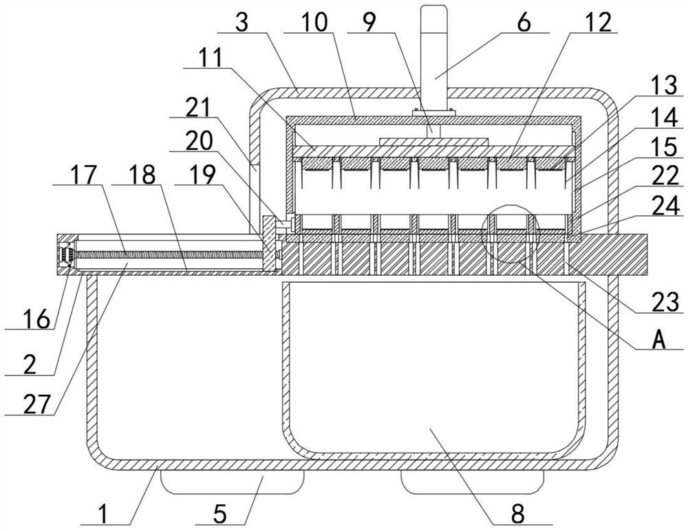 Blanking device for manufacturing handmade cloth shoes