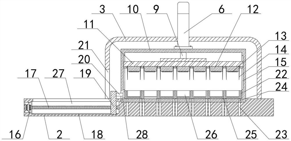 Blanking device for manufacturing handmade cloth shoes