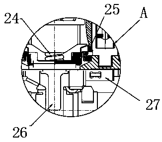 Commercial vehicle disc brake caliper assembly with ventilation and self-adjusting structure