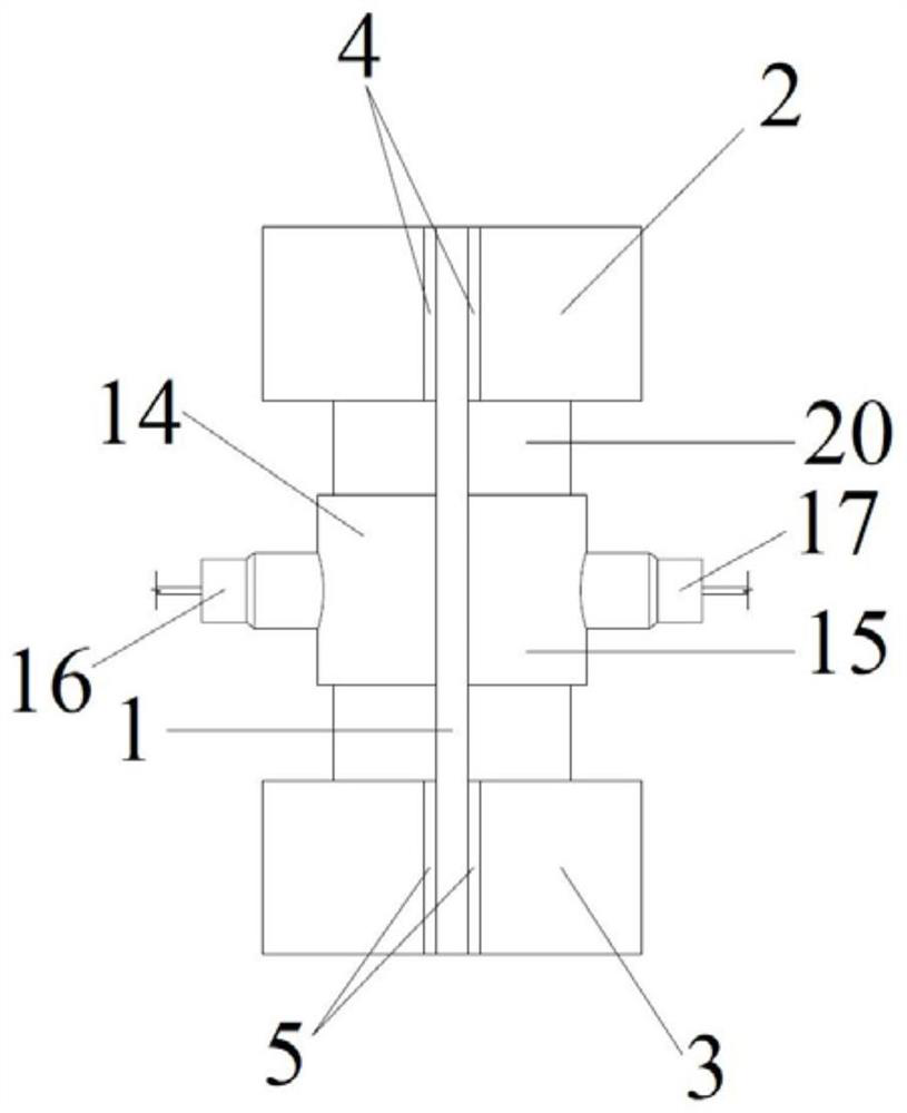 A device and method for three-way testing of field soil samples based on shear wave velocity