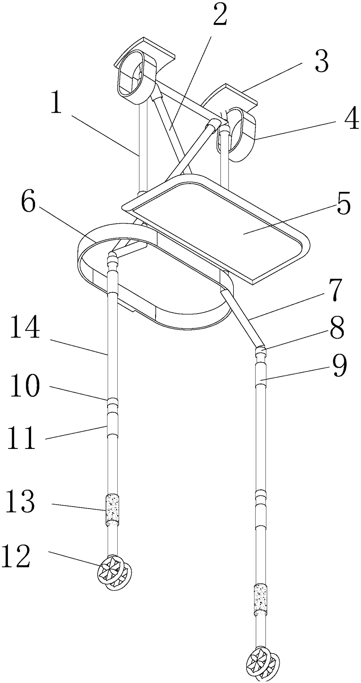 Pressure alternating conduction type simple exoskeleton