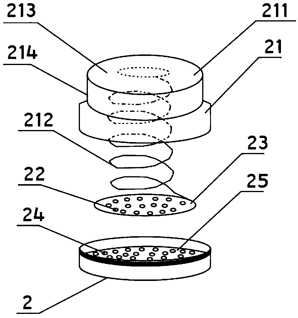 Massage moxibustion device