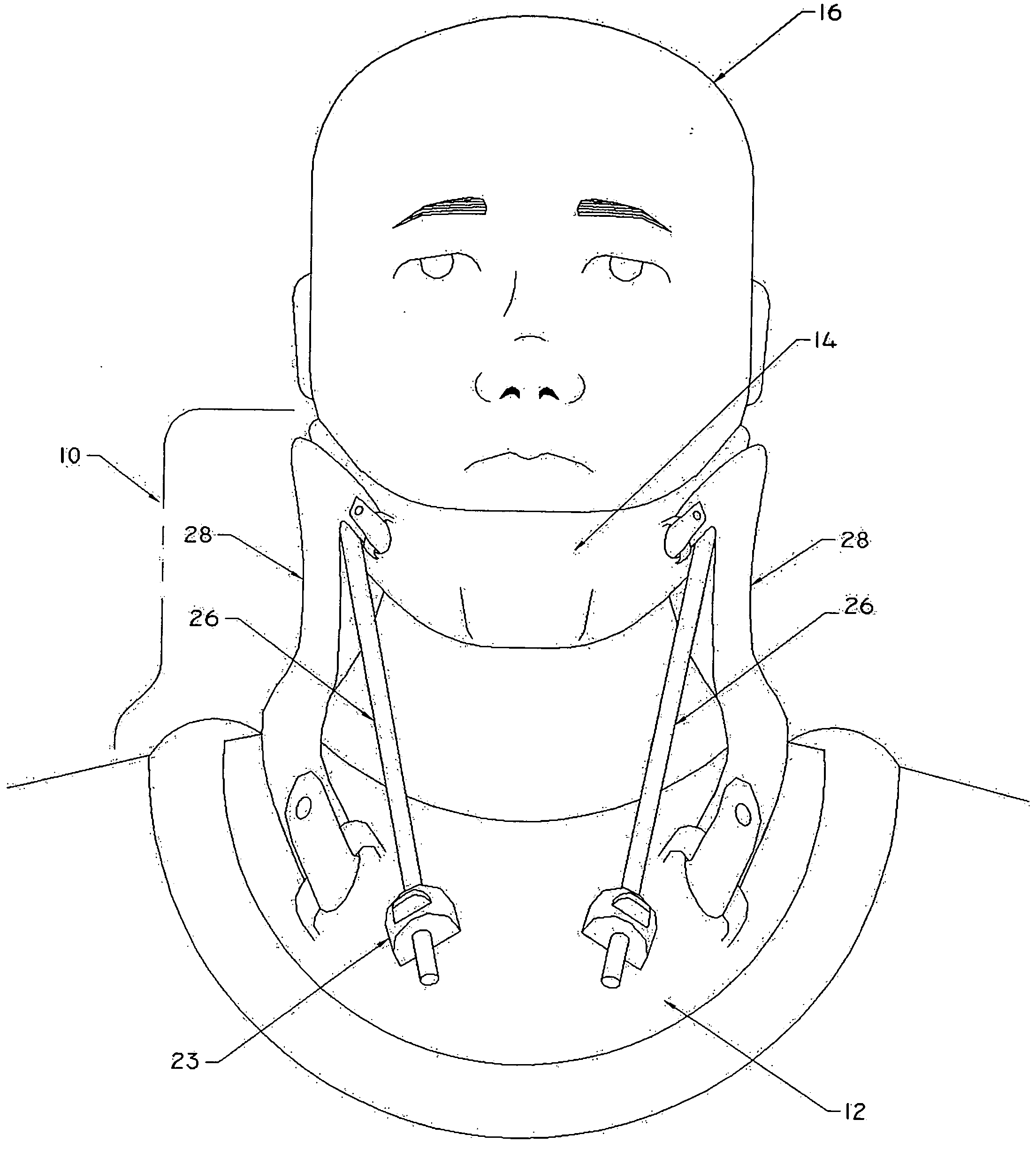 Forward head posture correction collar