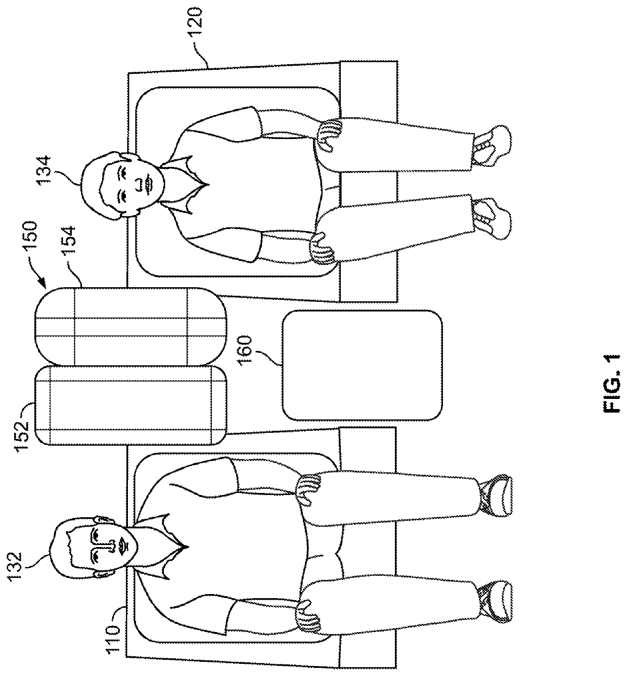Airbag arrangement for protection in a far-side vehicular crash