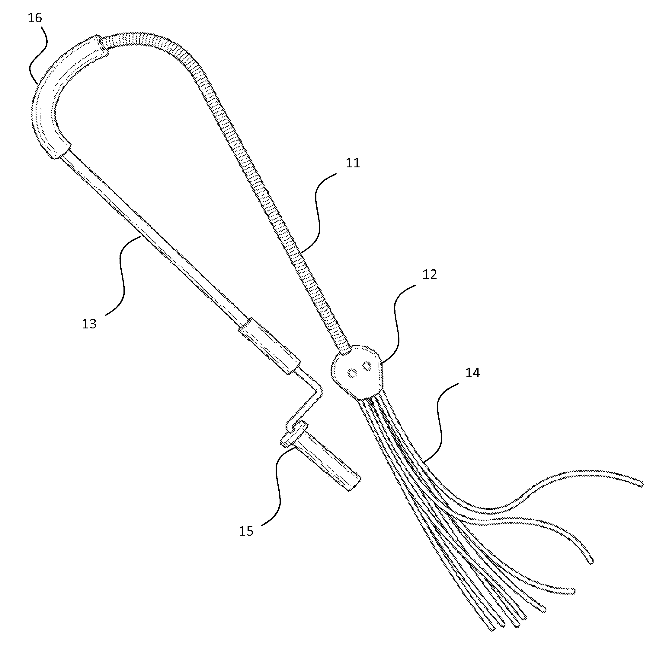 Auger with tentacles