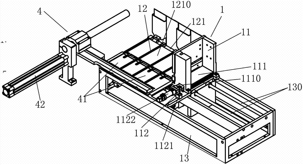 Polar plate dividing mechanism and automatic plate-wrapping assembly device for polar plate