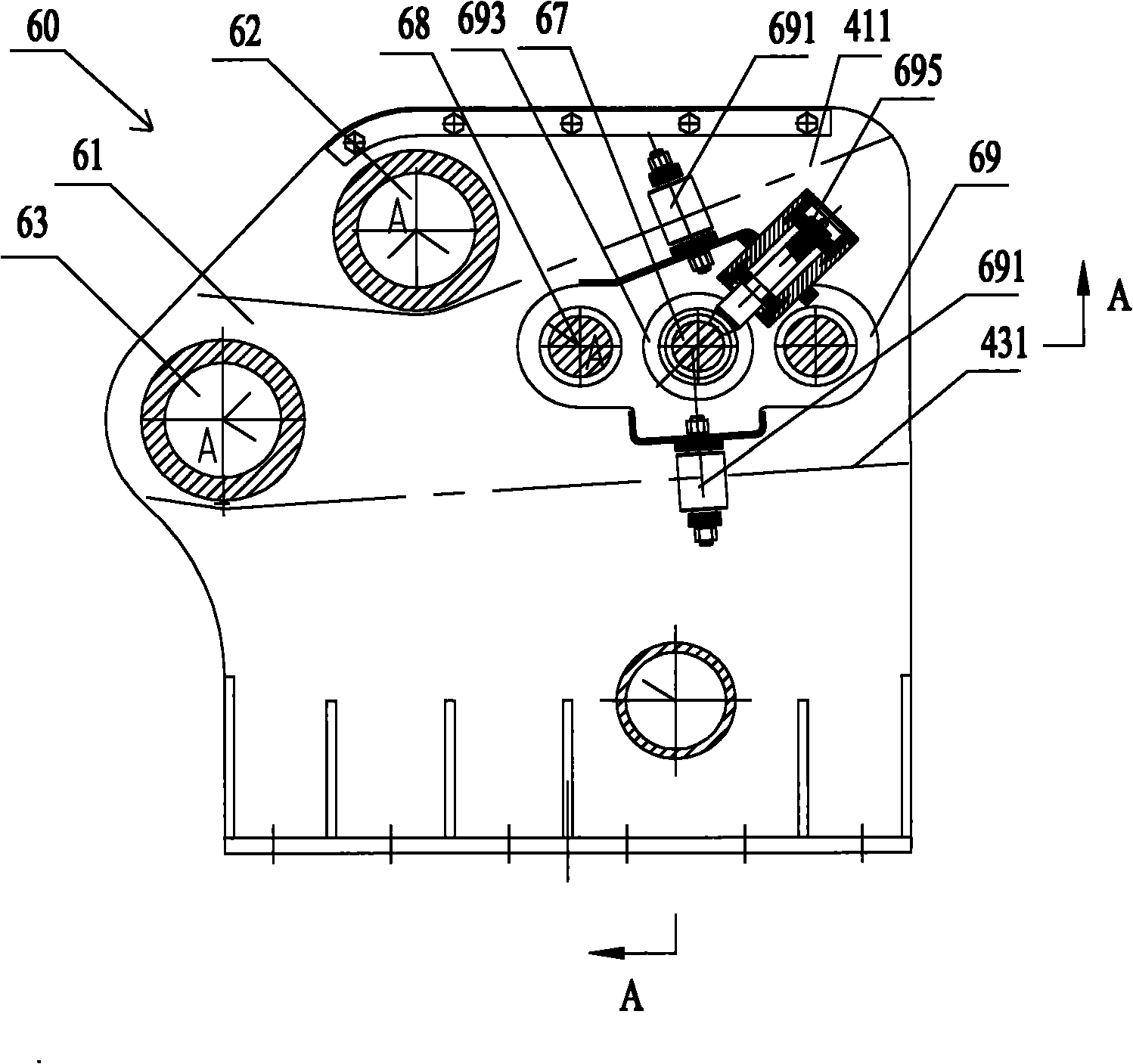Movable manned elevator and elevator working mechanism thereof