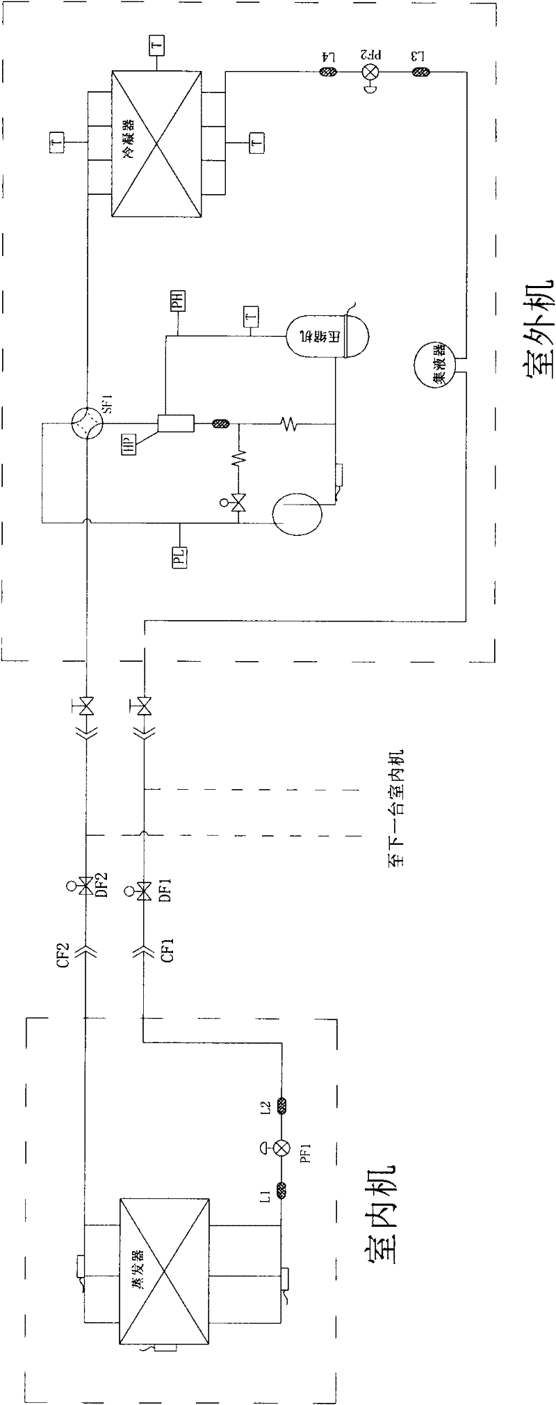 Air-conditioning system with refrigerant reclaiming function