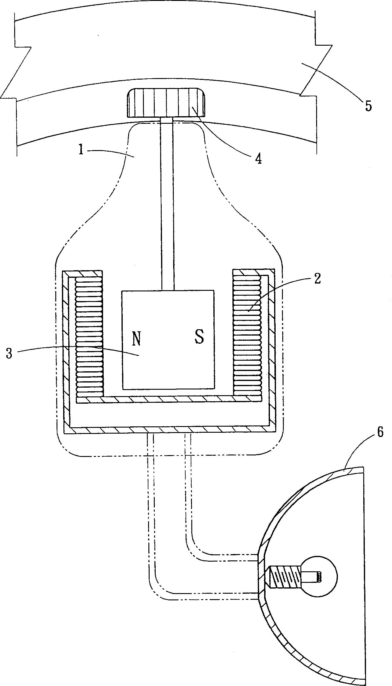 Method for fabricating direction matched magnet in profiled square inner diameter of annular ferrite magnetic pole, and structure