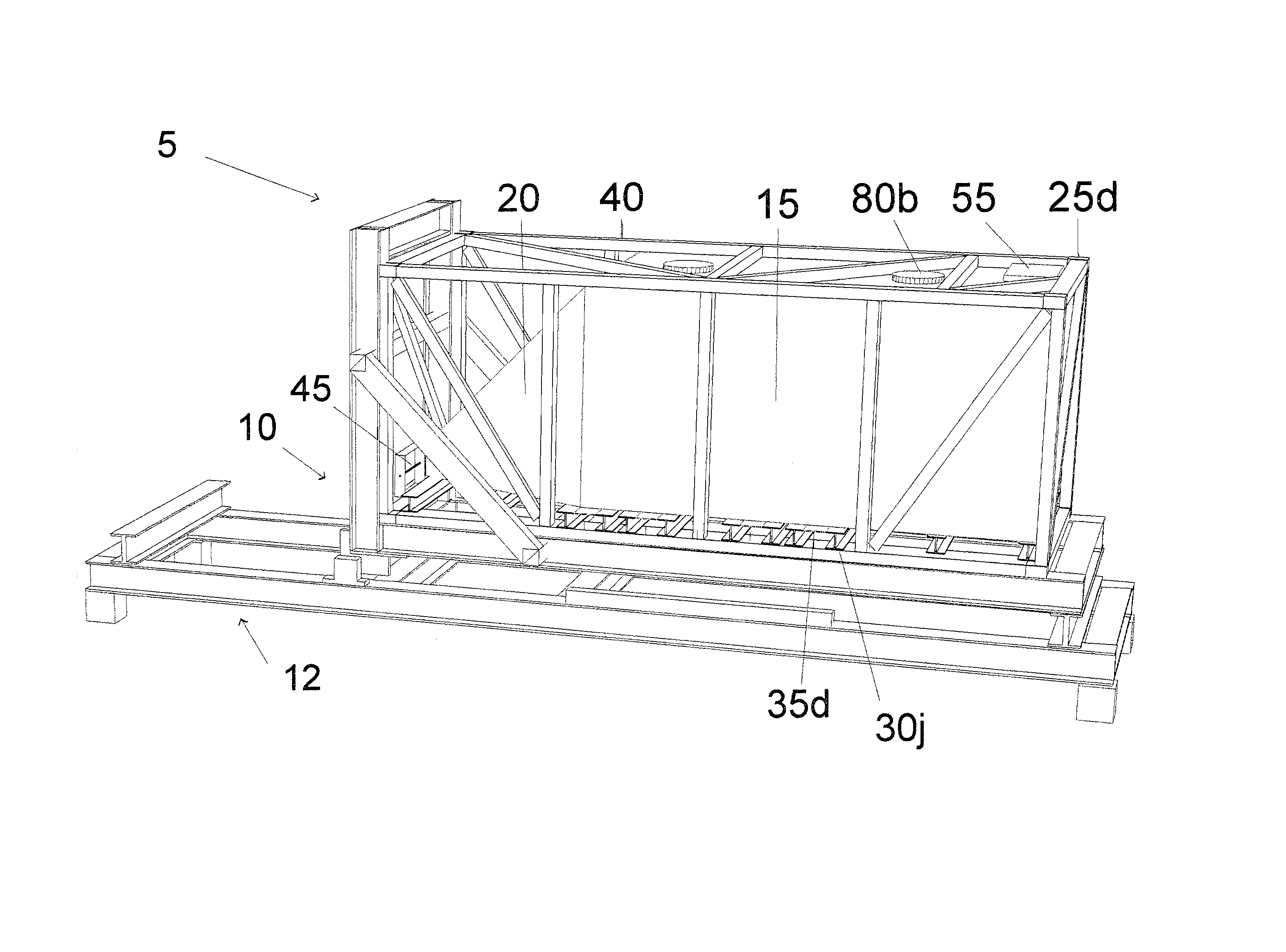 Intermodal bulk dry particulate cargo container and method