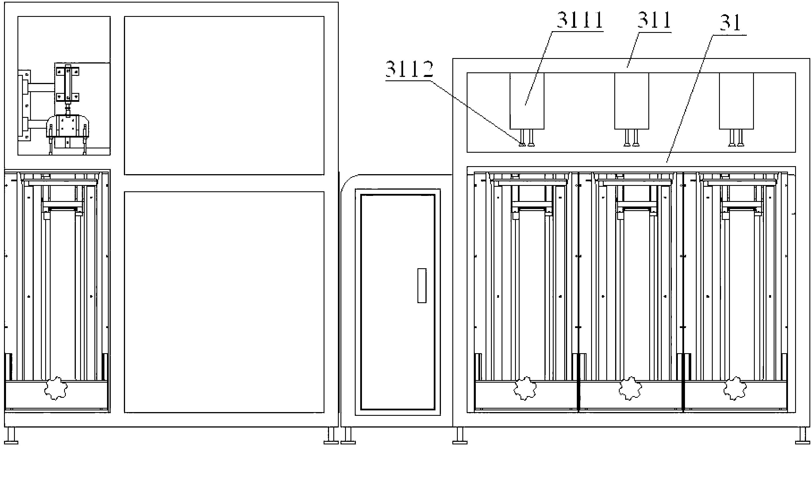 Automatic grading control apparatus of power lithium battery
