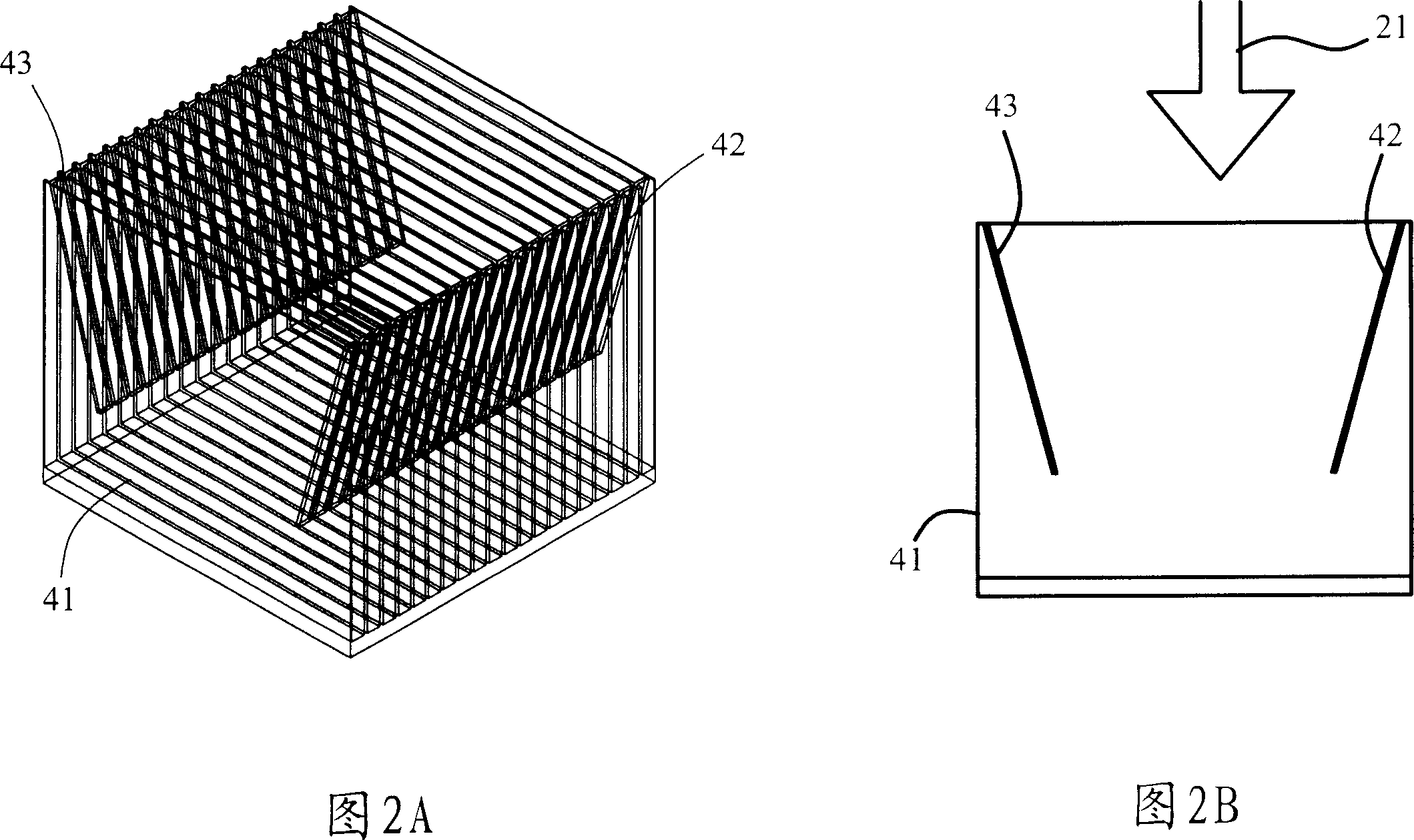 Radiator with oblique plane fin