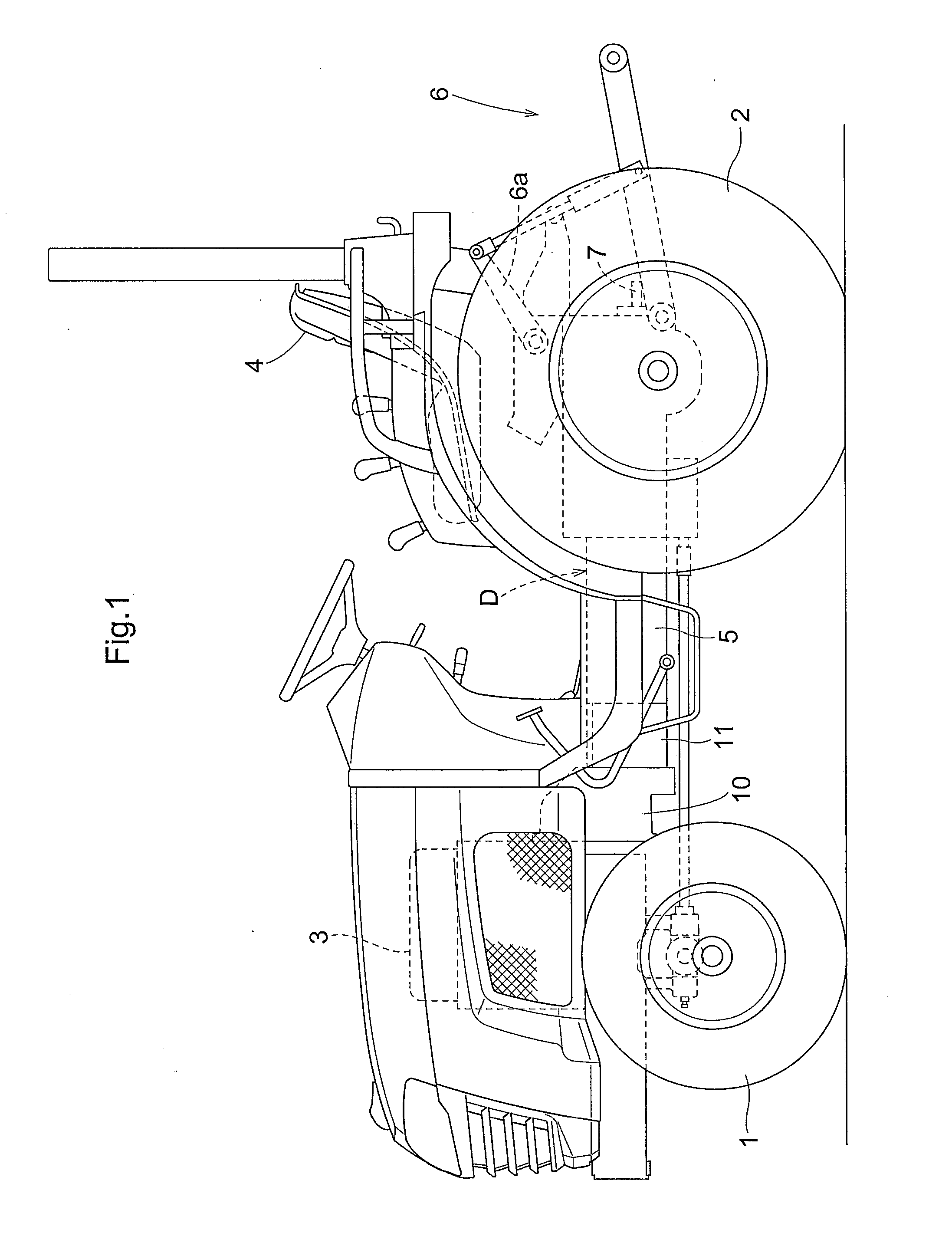 Transmission Apparatus for a Tractor