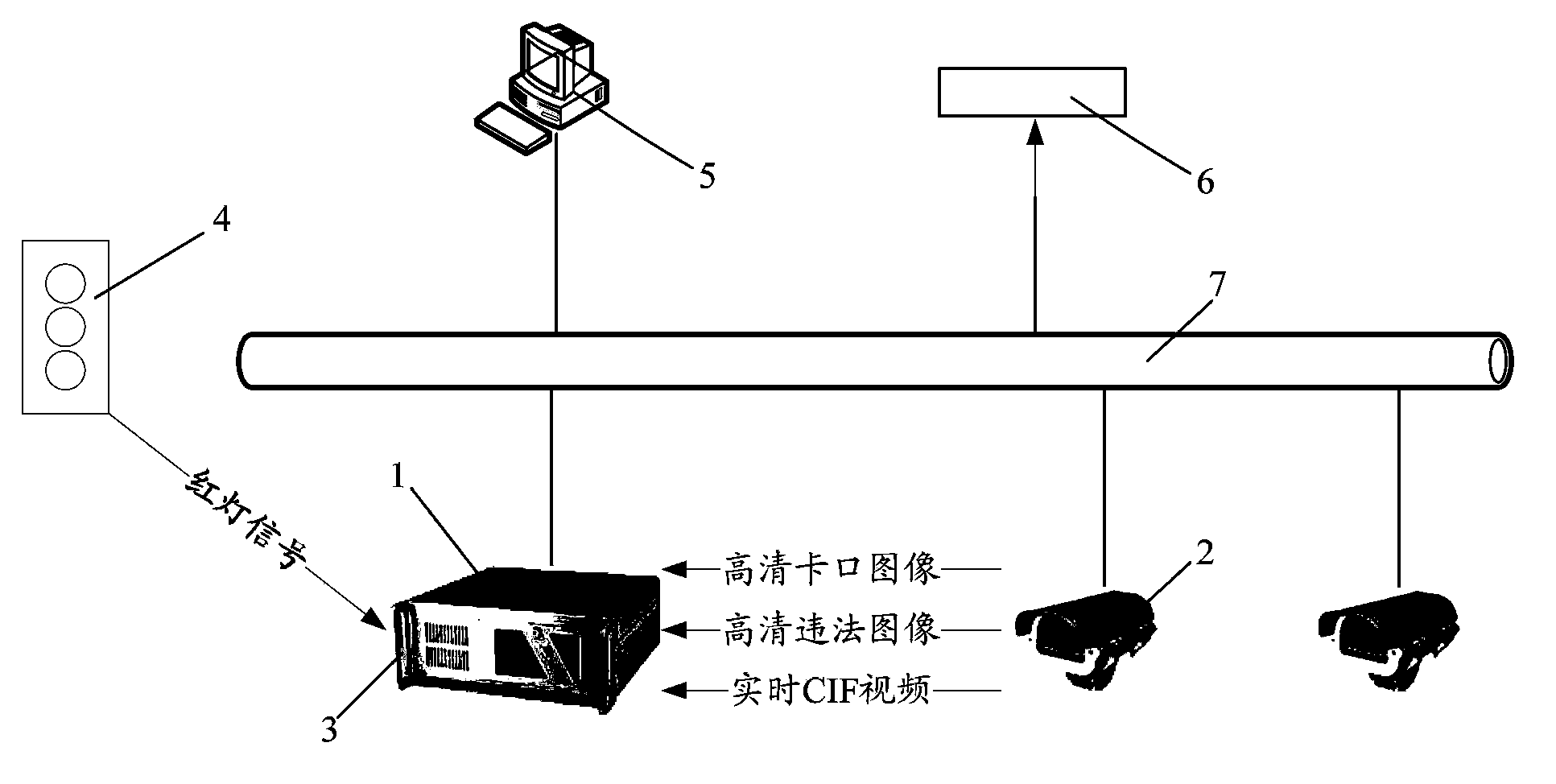 High-definition-video detection gate and electronic police system and use method thereof