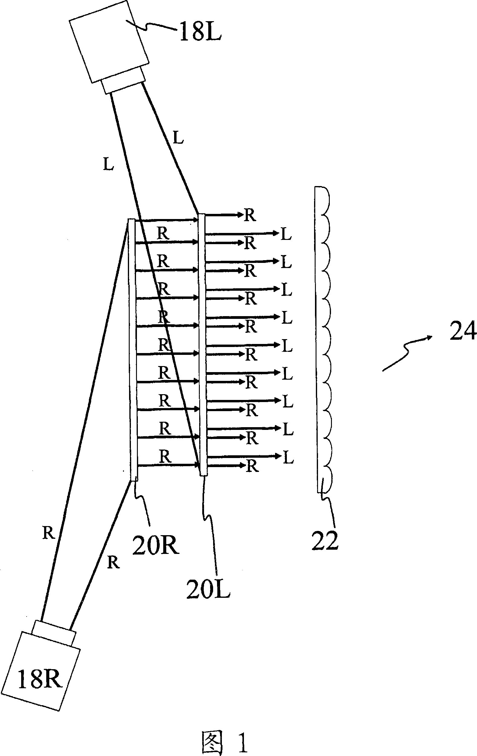 Autostereoscopic rear projection screen and associated display system