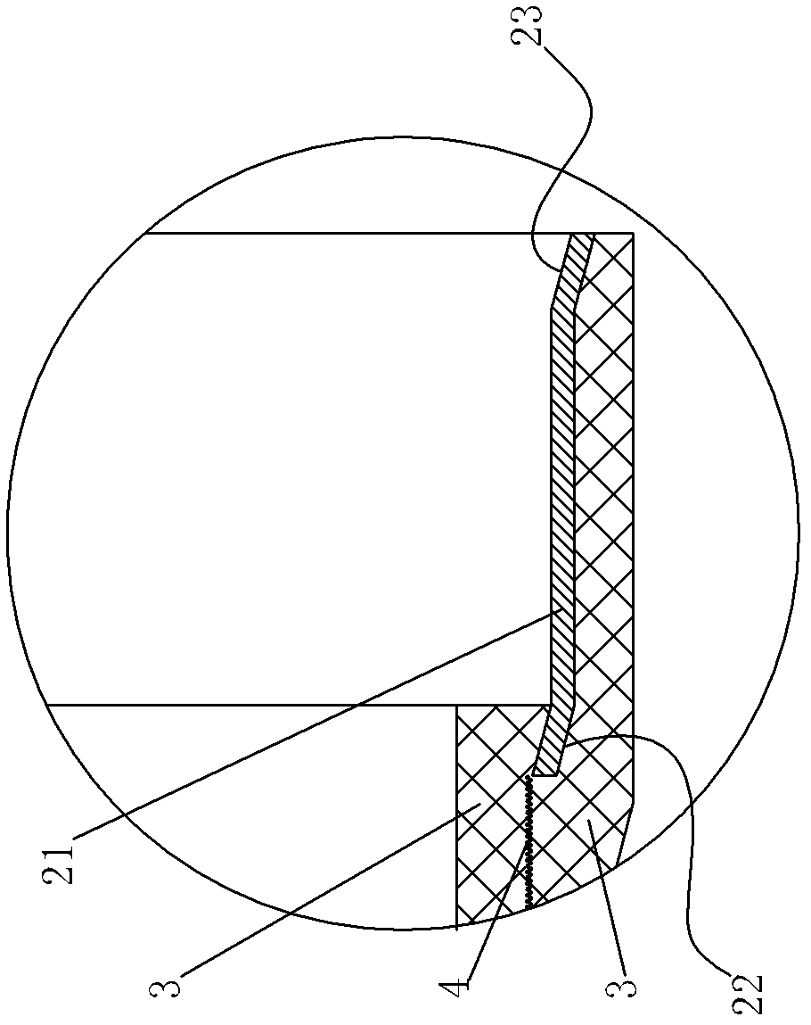 PE (polyurethane) water supply pipe and connection structure thereof