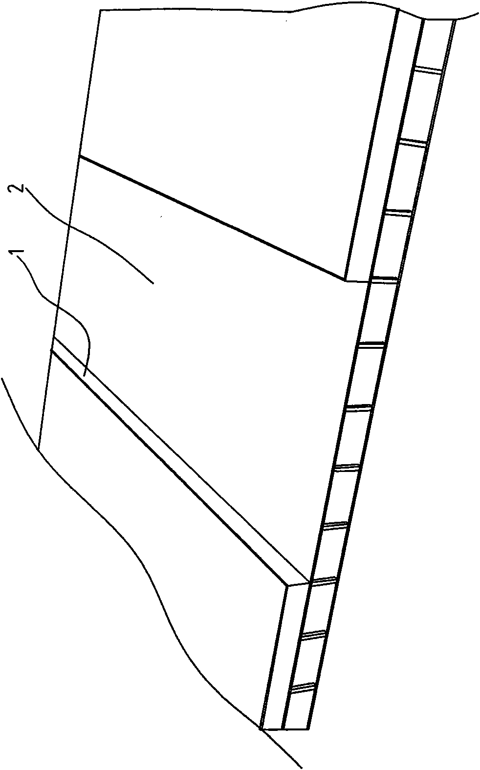 Method for controlling crack of super-long wall body