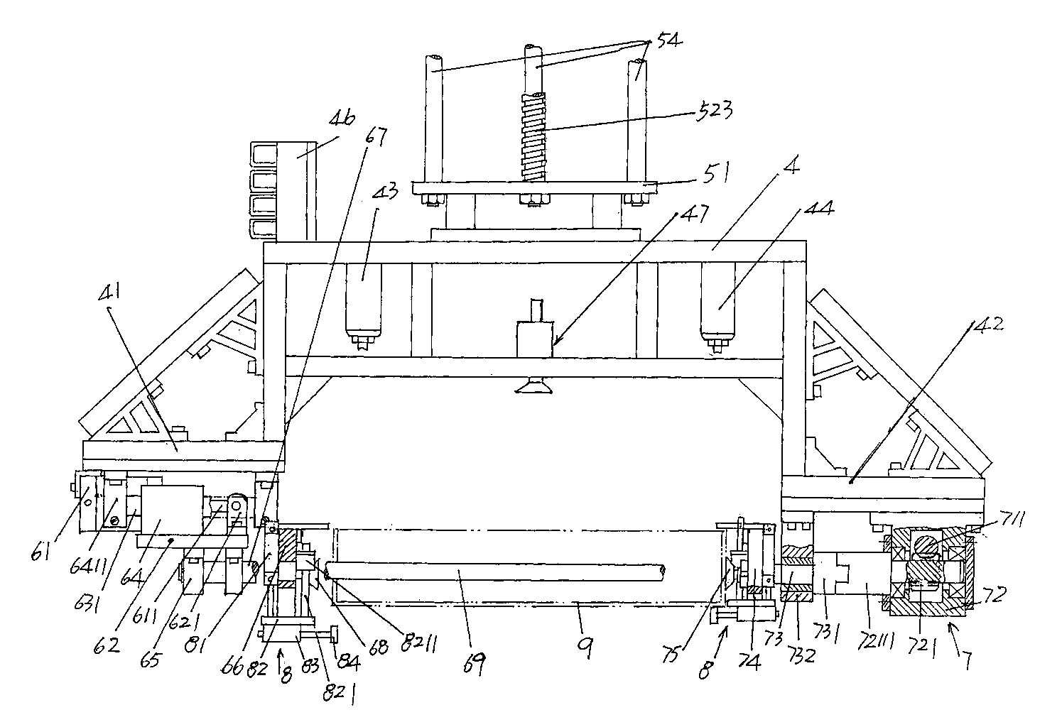 Automatic delivery device for electronic kiln